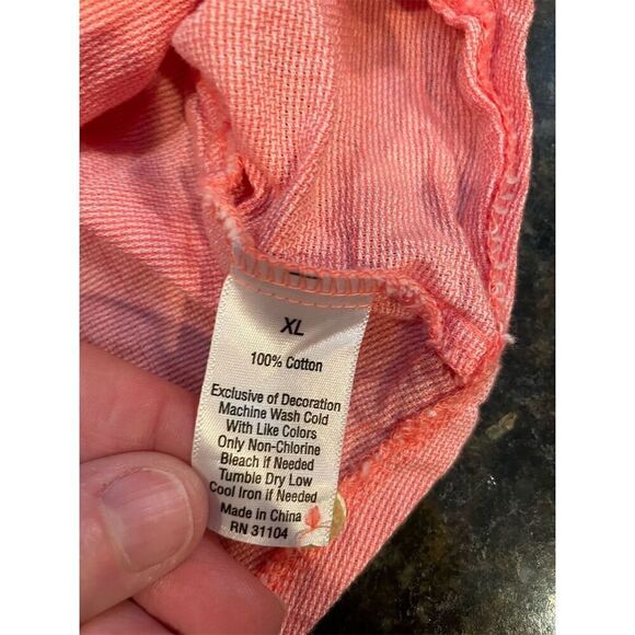 Ocean + Coast Women's XL Pink Henley Sleeveless Tank Top - Picture 9 of 9